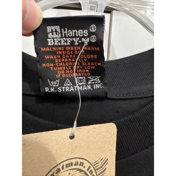 VTG Y2K Harley Davidson WARR’S London England T-Shirt Men's XXL Made in USA, NEW - Picture 8 of 8